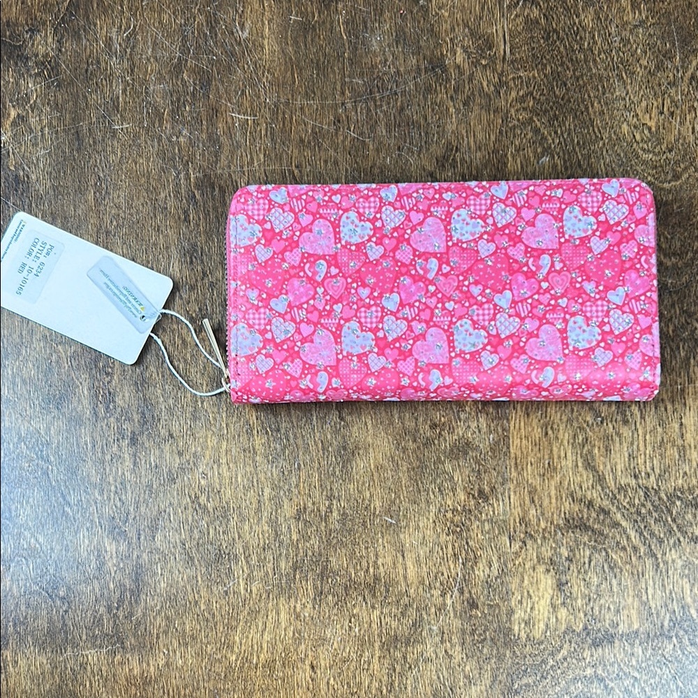 Wallet with Pink Heart Pattern - Picture 14 of 16